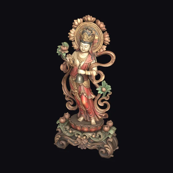 Wooden Guanyin Statue