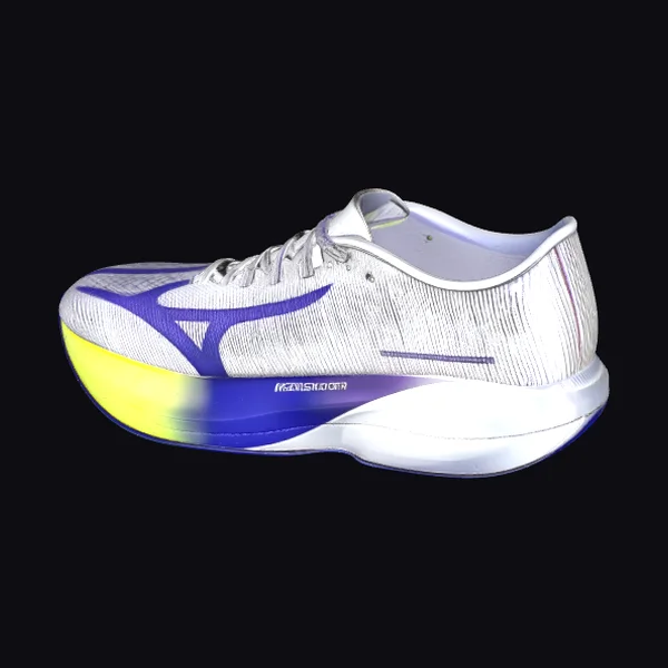 Running Shoe with Yellow Heel