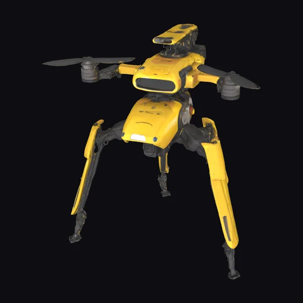 Yellow Quadcopter Drone