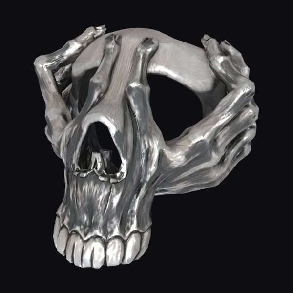 Silver Skull Ring