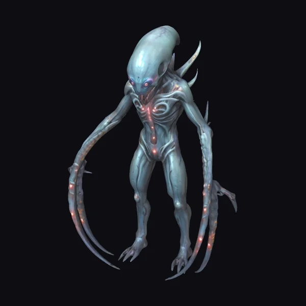 Alien Creature with Tentacles