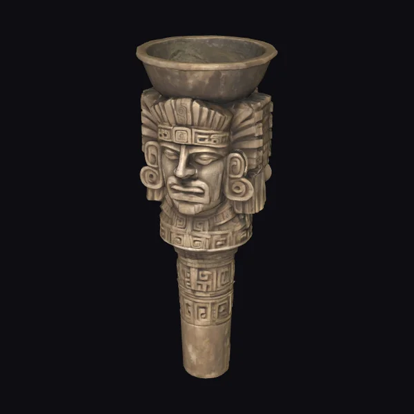 Ancient Aztec Stone Chalice