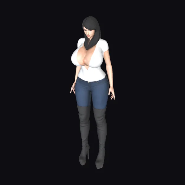 Woman in Modern Outfit