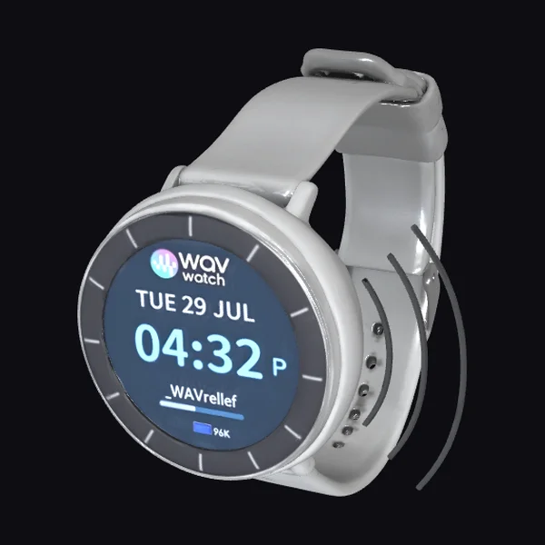 Silver Smartwatch Face