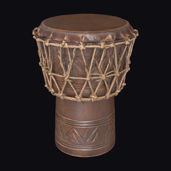 Brown Wooden Djembe Drum