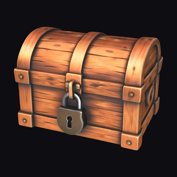 Wooden Treasure Chest