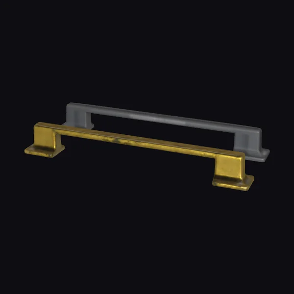 Golden Gray Cabinet Handles
