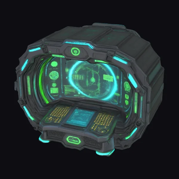 Alien Computer Terminal Console