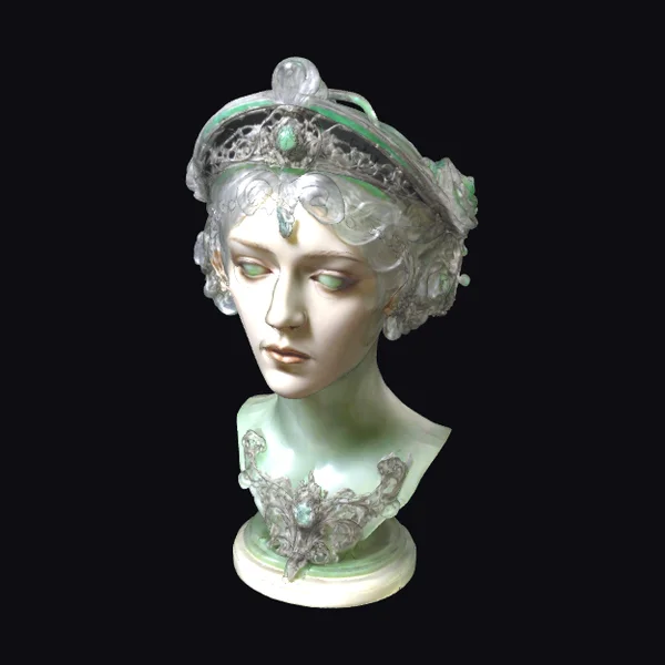 Emerald Nouveau Bust