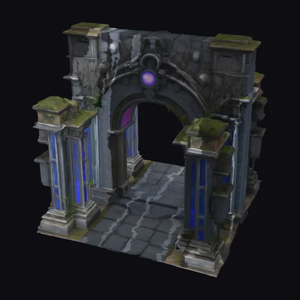 Ancient Stone Arch Portal