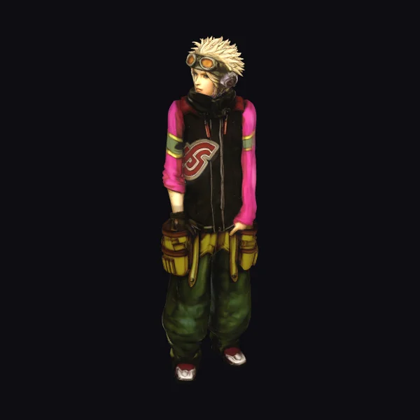 Blond Anime Character Concept