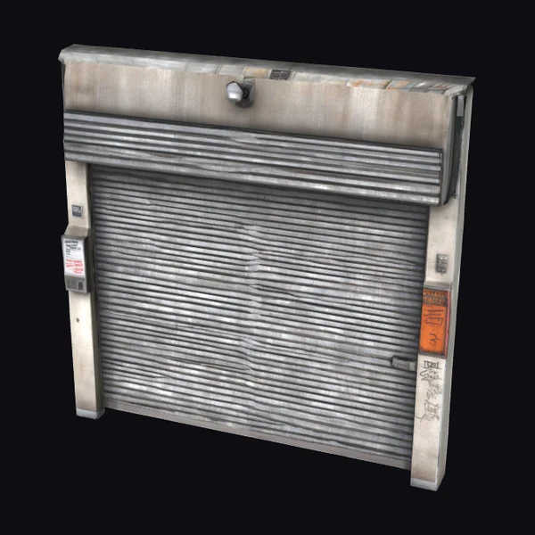 Closed Steel Roll-up Door
