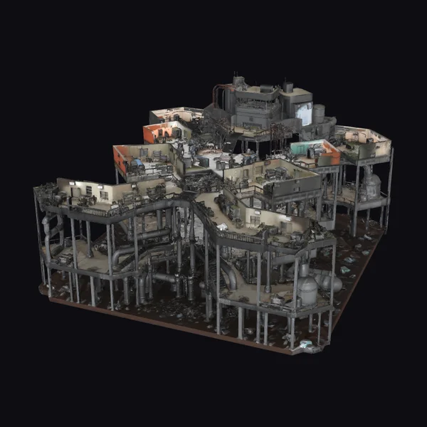 Abandoned Industrial Command Center