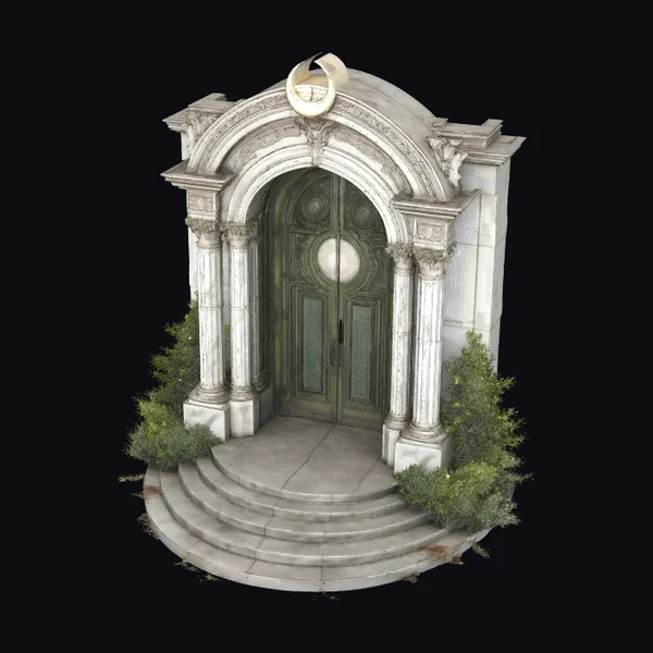 Ancient Stone Archway Entrance