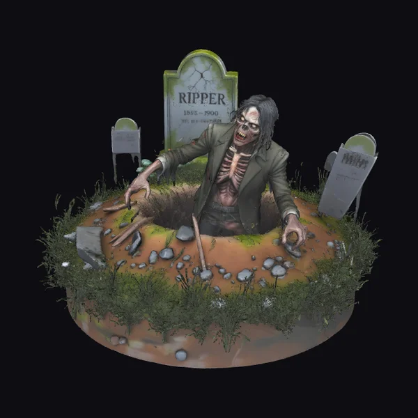 Zombie Emerging from Grave
