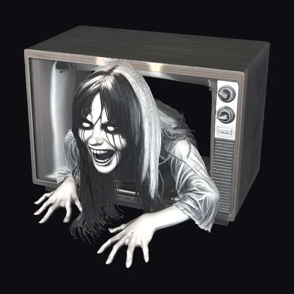 Zombie Emerging from TV