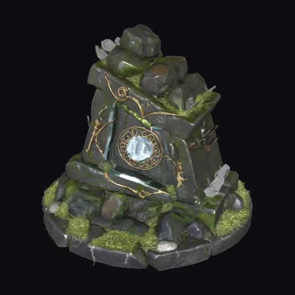 Ancient Stone Pedestal Ruin