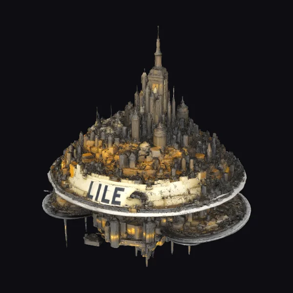 Abandoned Utopian Cityscape