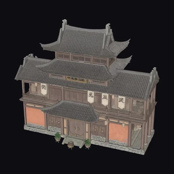 Ancient Chinese Temple Building
