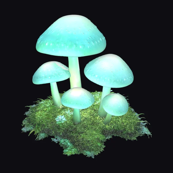 Glowing Mushroom Cluster