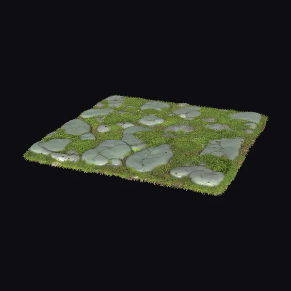 Mossy Stone Brick Floor