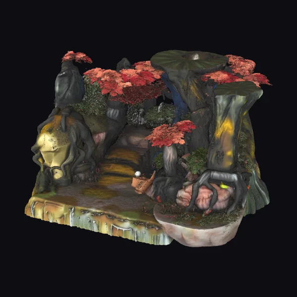 Mystic Forest Rocky Archway