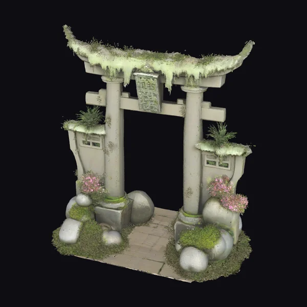 Ancient Stone Tori Gate