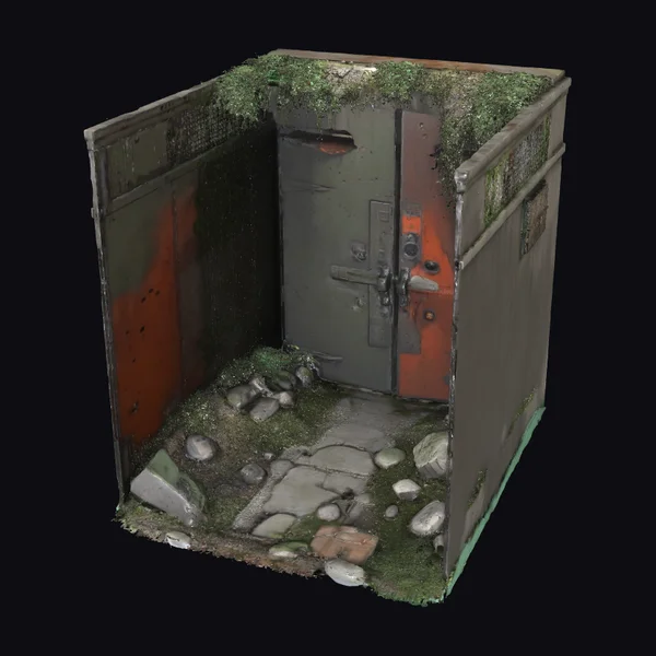 Abandoned Military Bunker Entrance