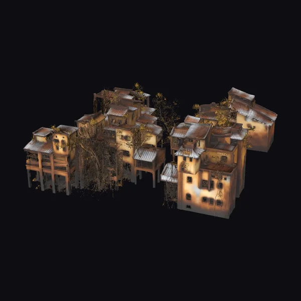 Abandoned Canal Houses