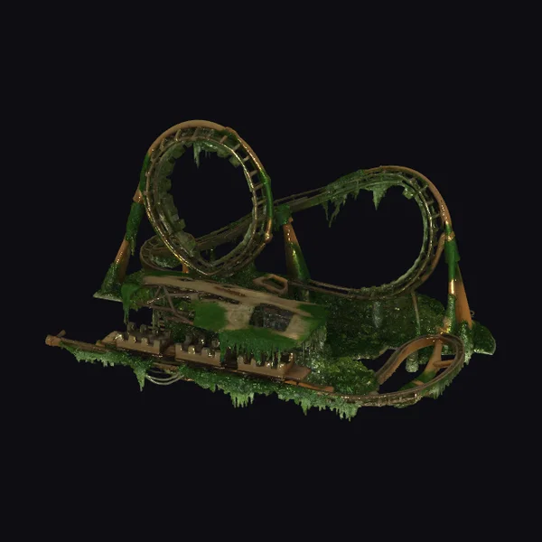 Abandoned Roller Coaster Ruins