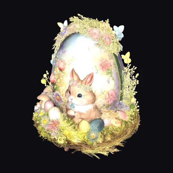 Easter Bunny Egg Scene