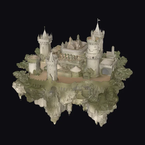 Floating Medieval Castle