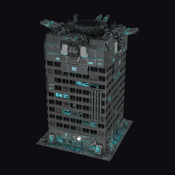 Cyberpunk Skyscraper Ruins
