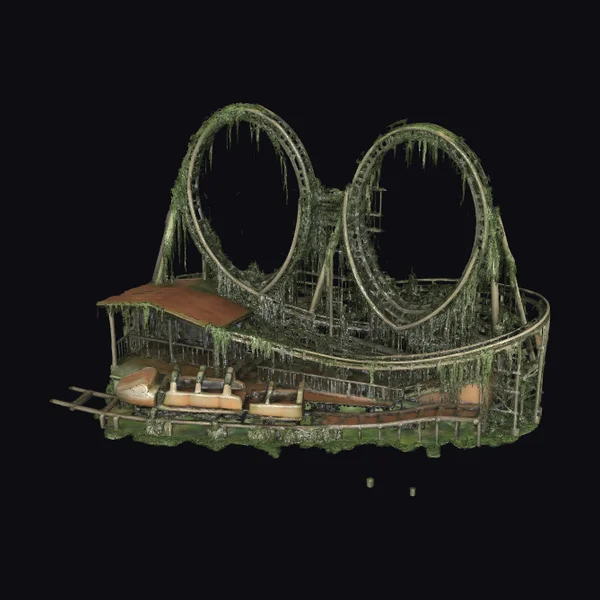 Abandoned Roller Coaster Ruins