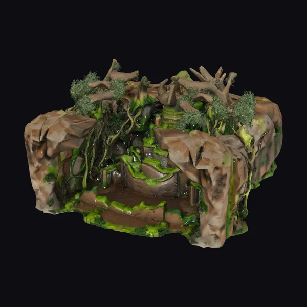 Ancient Stone Temple Ruins