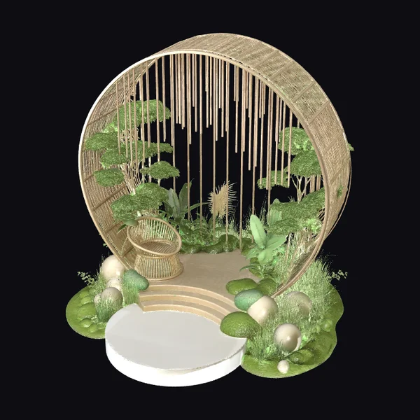Woven Circle Garden Nook