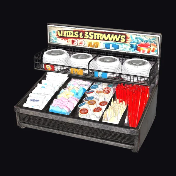 Lids and Straws Display